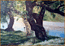 14. "У реки Хопер", 1995г., холст, масло, 25х35 см